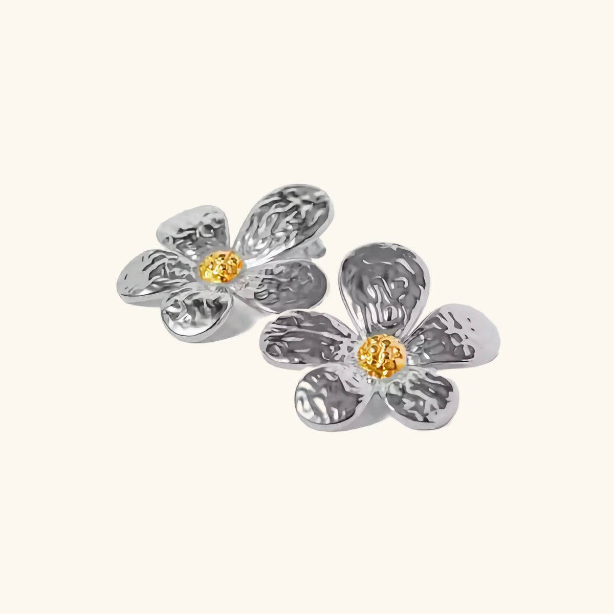 [AuraEcho]Daisy Gold Earrings