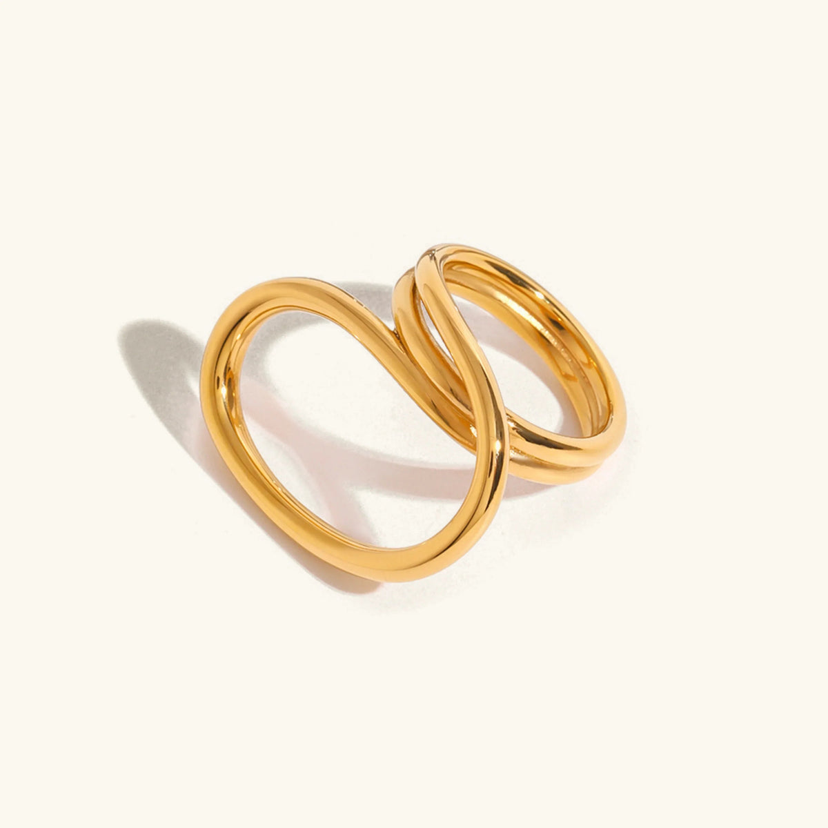 [AuraEcho]Meri Contemporary Gold Ring