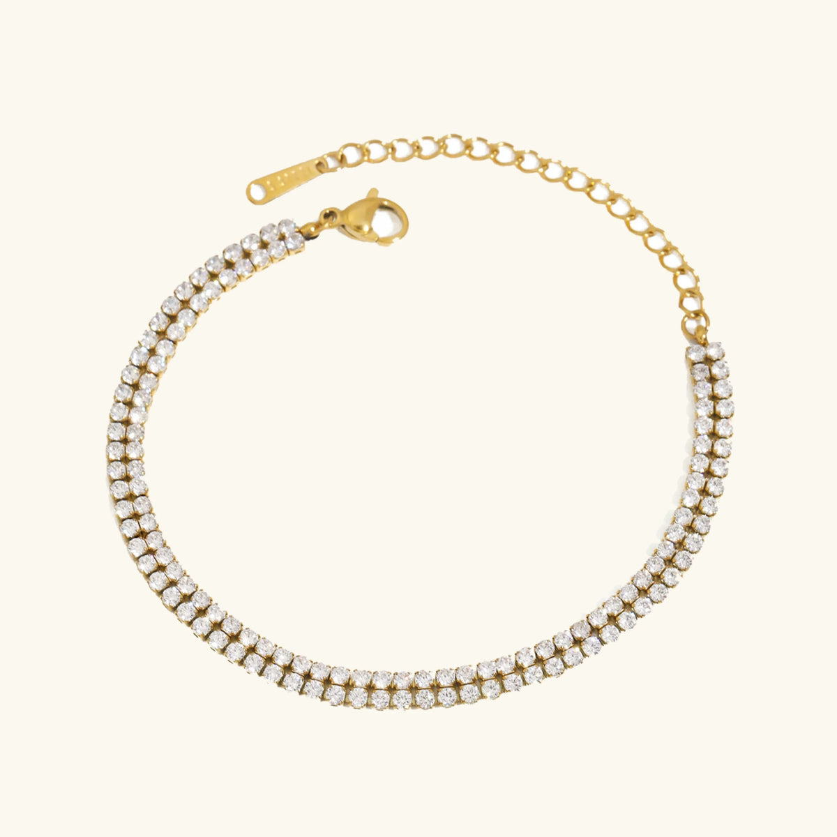 [AuraEcho]Florabelle Double Tennis Bracelet
