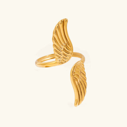 [AuraEcho]Sparrow Gold Wing Ring
