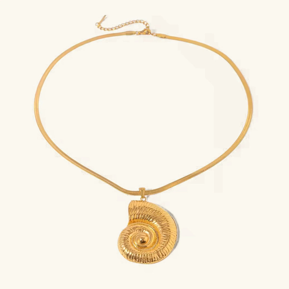[AuraEcho]Cascadia Nautilus Gold Necklace