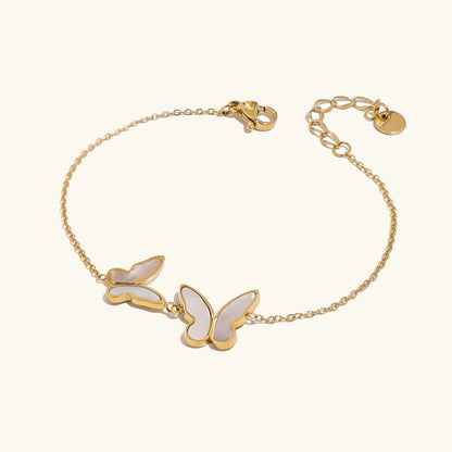[AuraEcho]Blaire Butterfly Pearl Bracelet