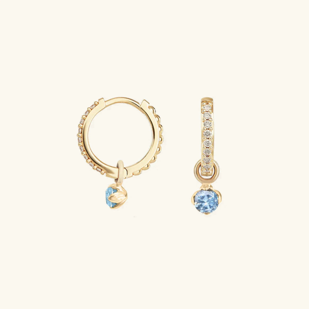 [AuraEcho]Blake Reversible Diamond Hoops