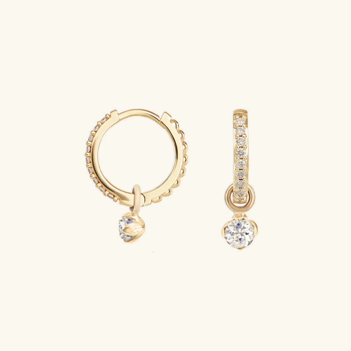 [AuraEcho]Blake Reversible Diamond Hoops