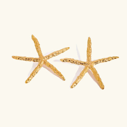[AuraEcho]Claudia Gold Starfish Earrings