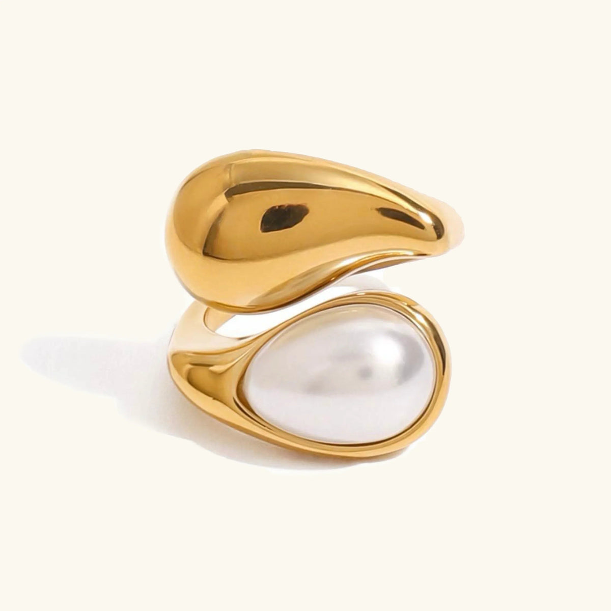 [AuraEcho]Mara Amber Pearl Ring