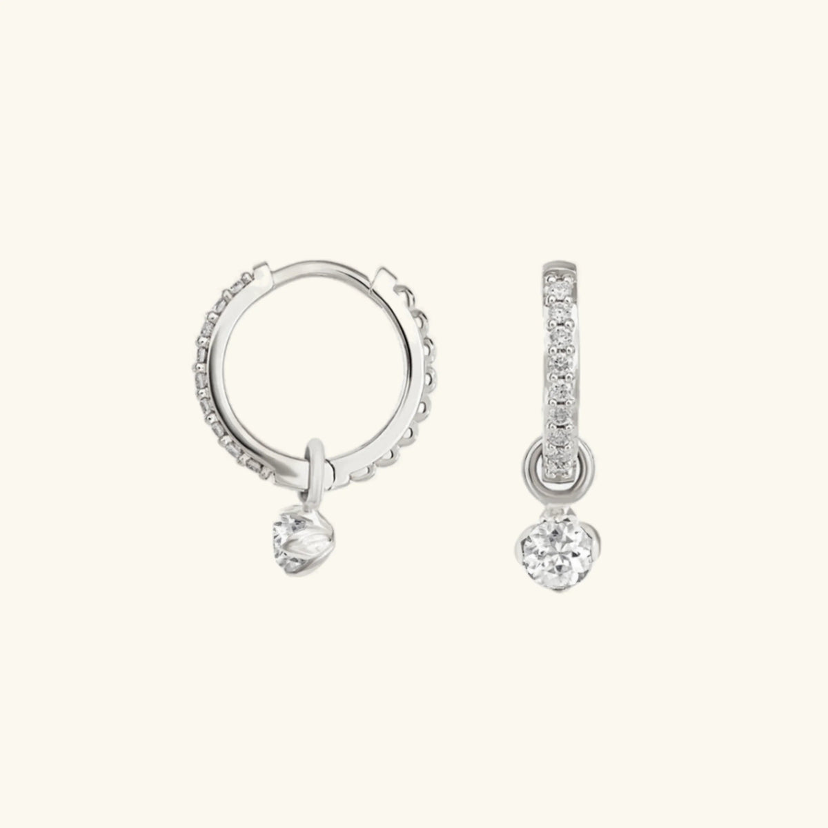 [AuraEcho]Blake Reversible Diamond Hoops