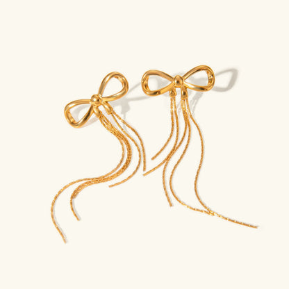 [AuraEcho]Yvette Bow Earrings