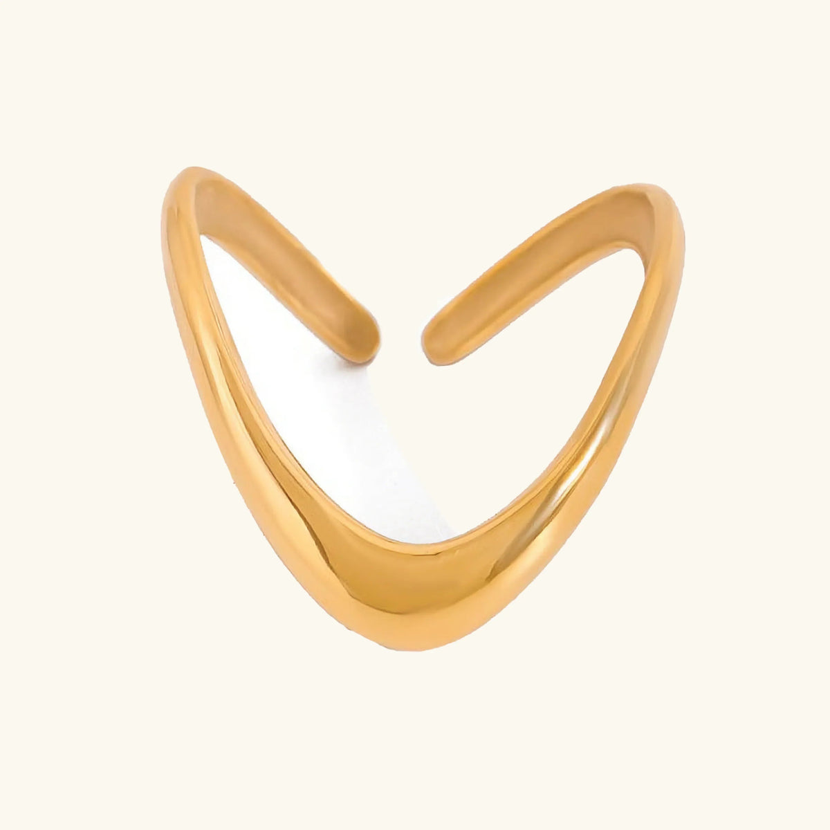 [AuraEcho]Paisley Gold Arc Ring