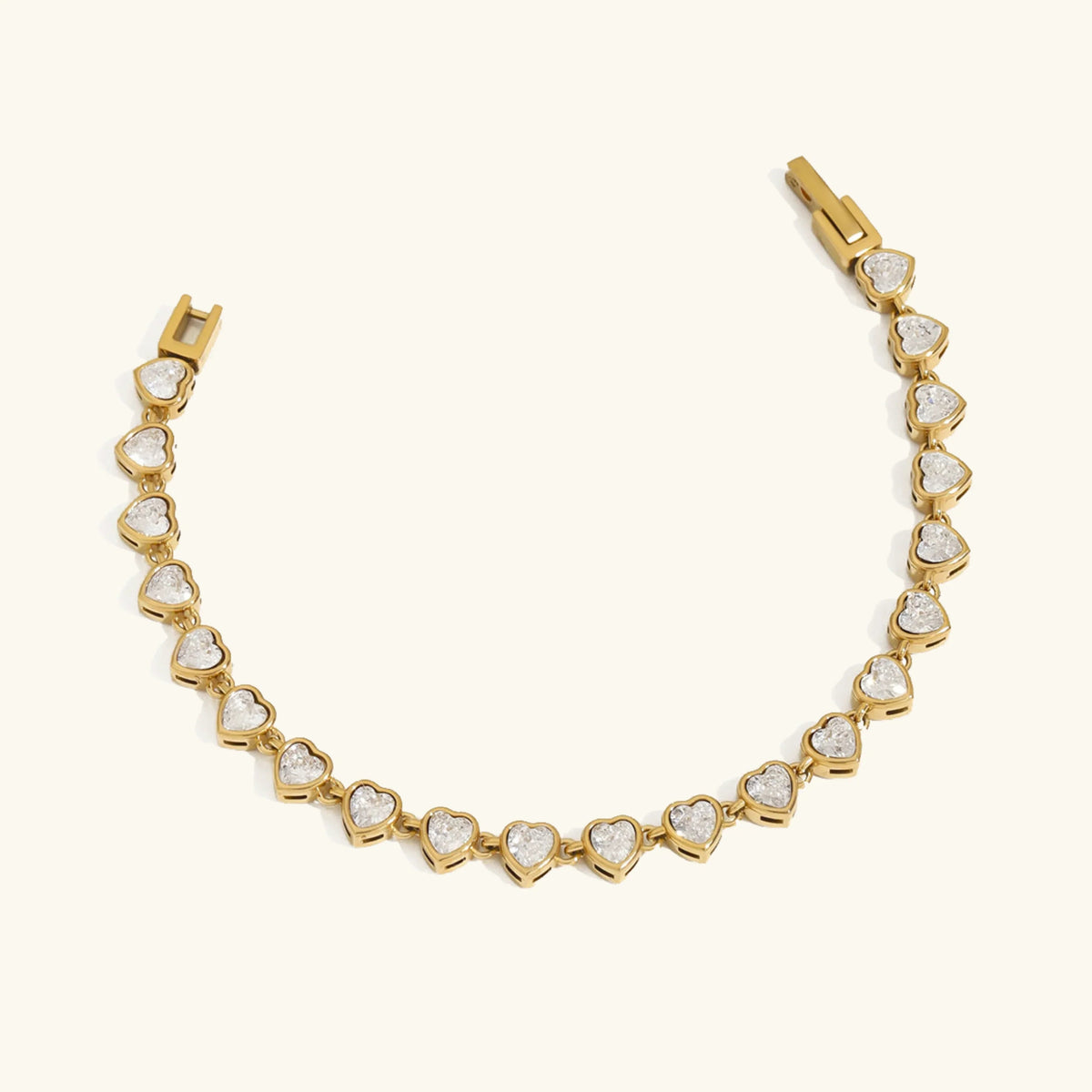 [AuraEcho]Romani Heart Shaped Tennis Bracelet