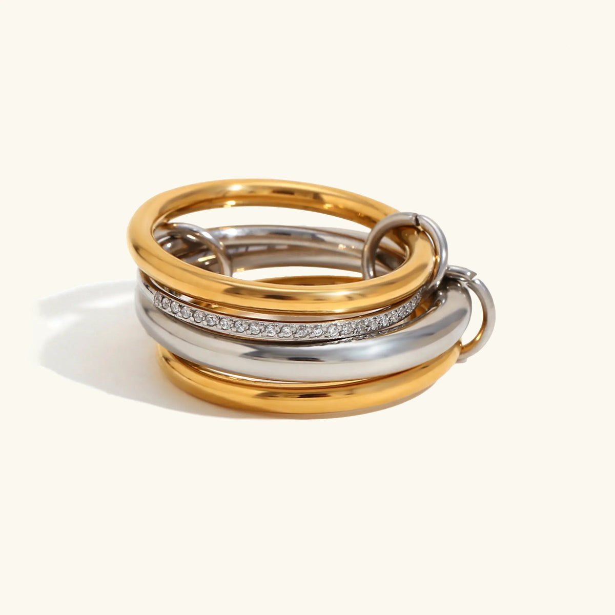 [AuraEcho]Aeliana Diamond Ring Stack
