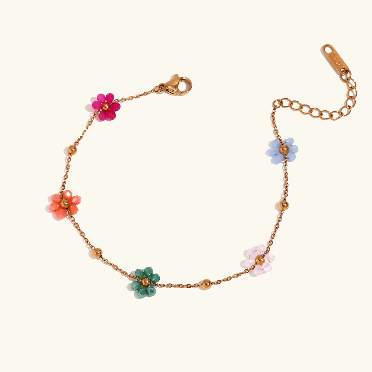[AuraEcho]Azalea Floral Gold Bracelet