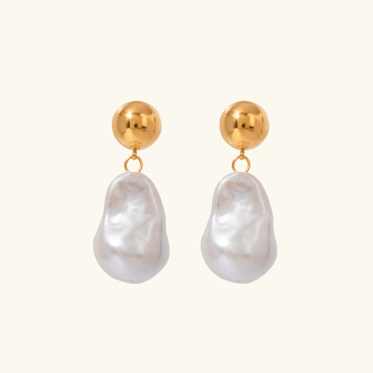 [AuraEcho]Ariana Chunky Pearl Drop Earrings