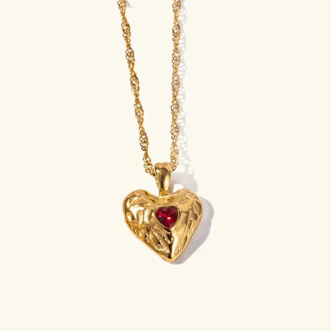 [AuraEcho]Vesper Gold Heart Necklace