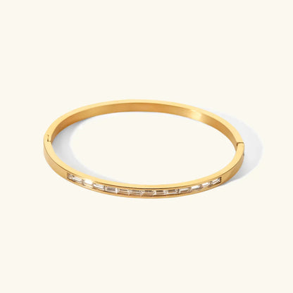 [AuraEcho]Grace Gold Diamond Bangle