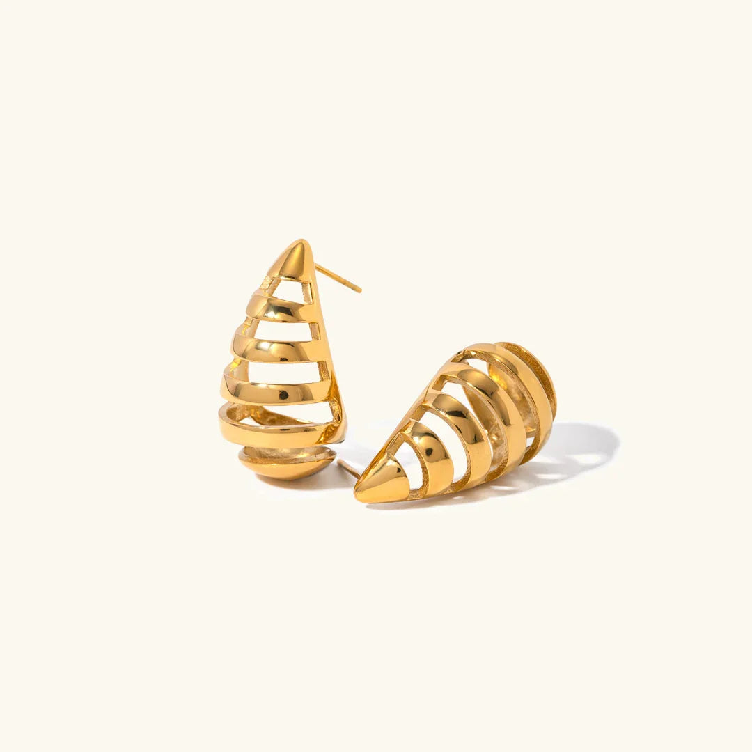 [AuraEcho]Katrin Drop Gold Earrings