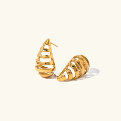 [AuraEcho]Katrin Drop Gold Earrings