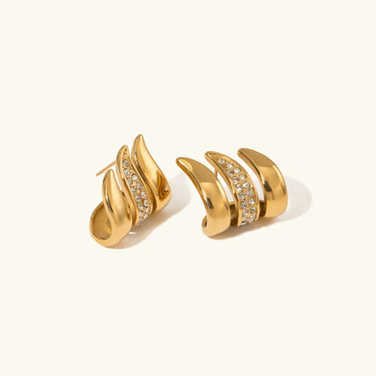 [AuraEcho]Charmaine Gold Earrings