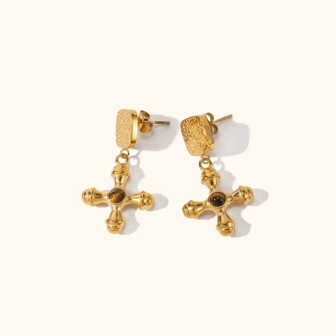 [AuraEcho]Della Gold Earrings