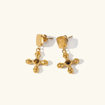 [AuraEcho]Della Gold Earrings