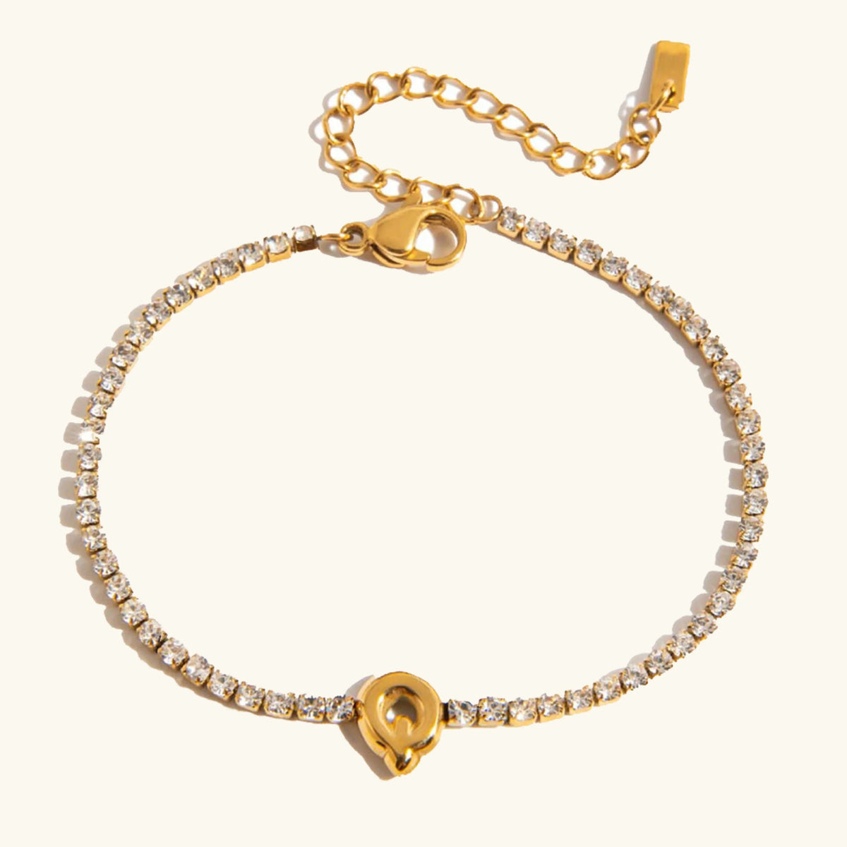 [AuraEcho]Avaria Bubble Letter Tennis Bracelet