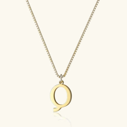 [AuraEcho]Therese Letter Initial Gold Necklace