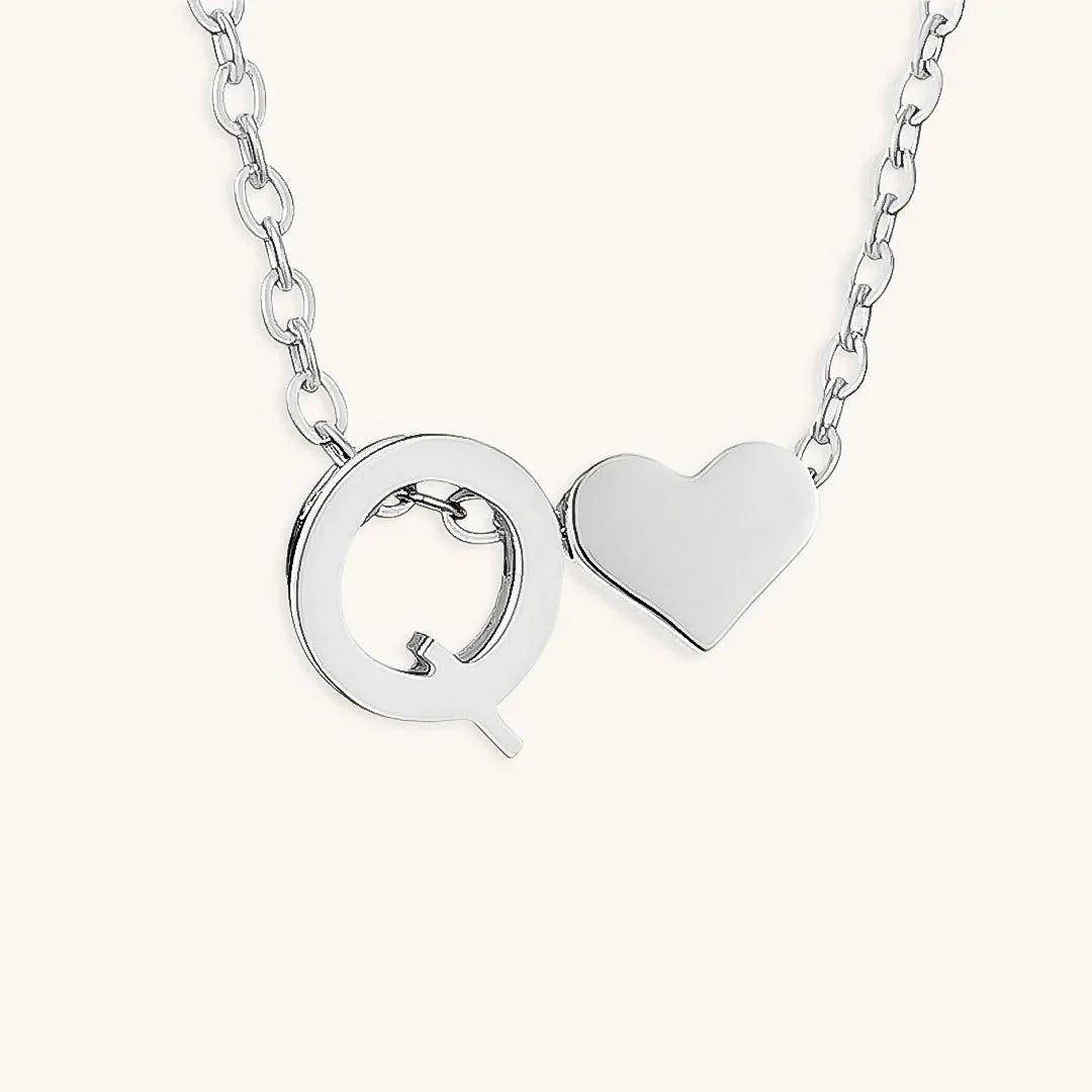 [AuraEcho]Ria Initial Letter Gold Necklace