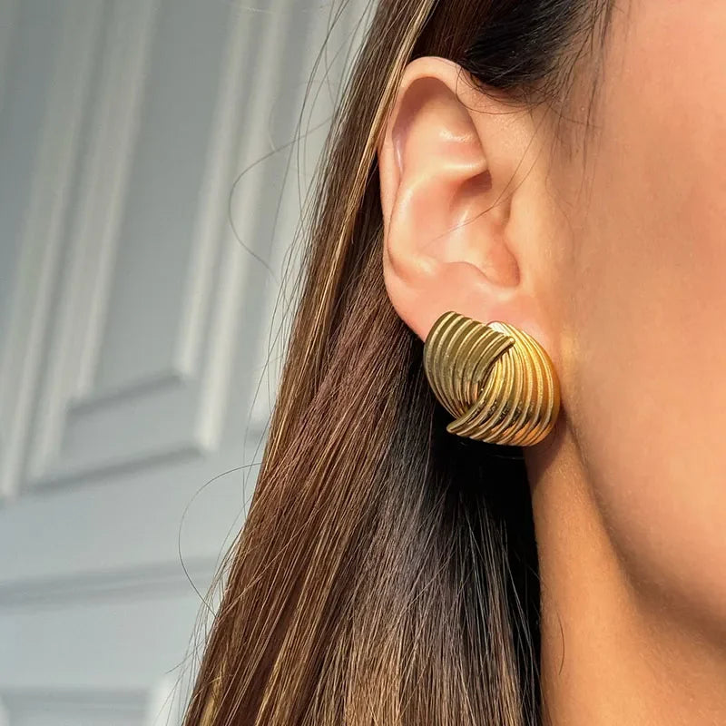[AuraEcho]Sonia Gold Earrings