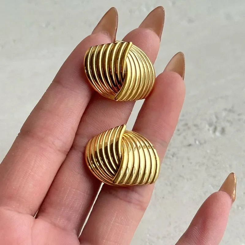 [AuraEcho]Sonia Gold Earrings