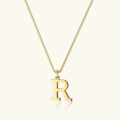 [AuraEcho]Therese Letter Initial Gold Necklace