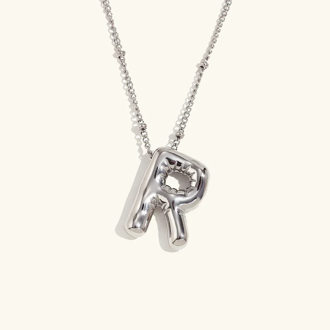 [AuraEcho]Balloon Gold Initial Necklace