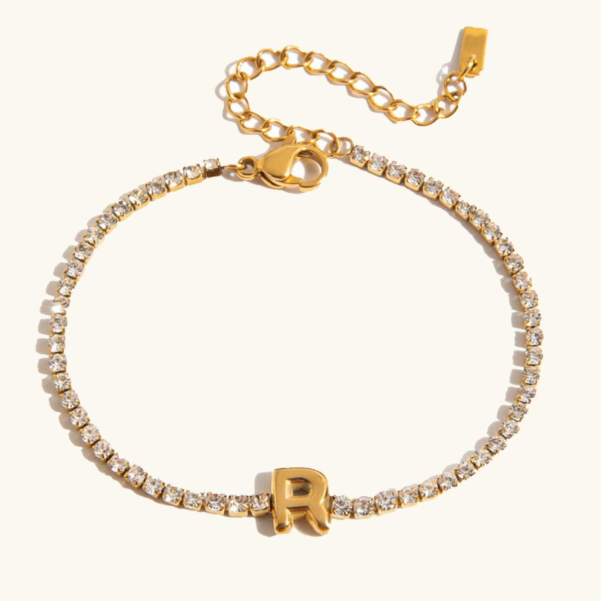 [AuraEcho]Avaria Bubble Letter Tennis Bracelet