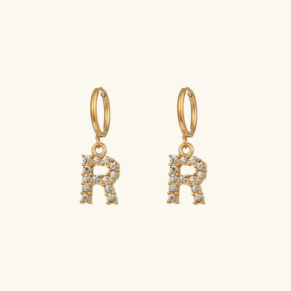 [AuraEcho]Wilhemina Initial Letter Earrings