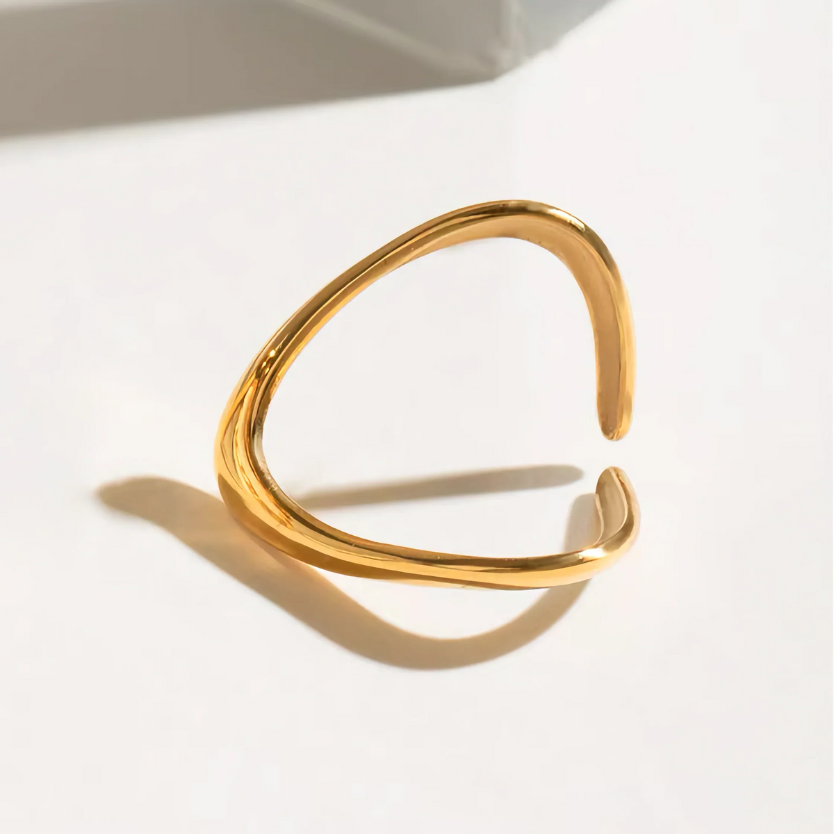 [AuraEcho]Paisley Gold Arc Ring