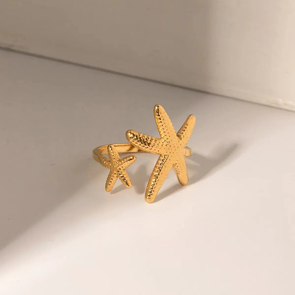 [AuraEcho]Seastar Gold Starfish Ring