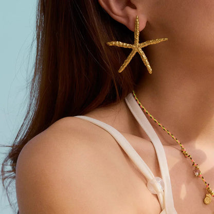 [AuraEcho]Claudia Gold Starfish Earrings