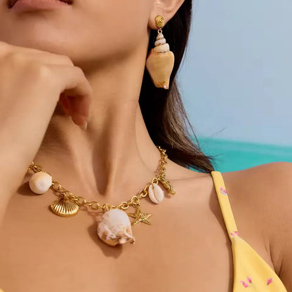 [AuraEcho]Sabrina Seashell Earrings