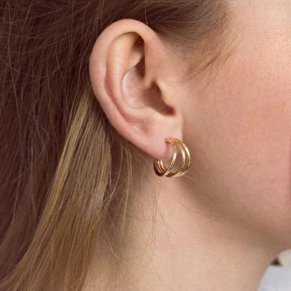 [AuraEcho]Cradle Gold Earrings