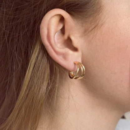 [AuraEcho]Cradle Gold Earrings