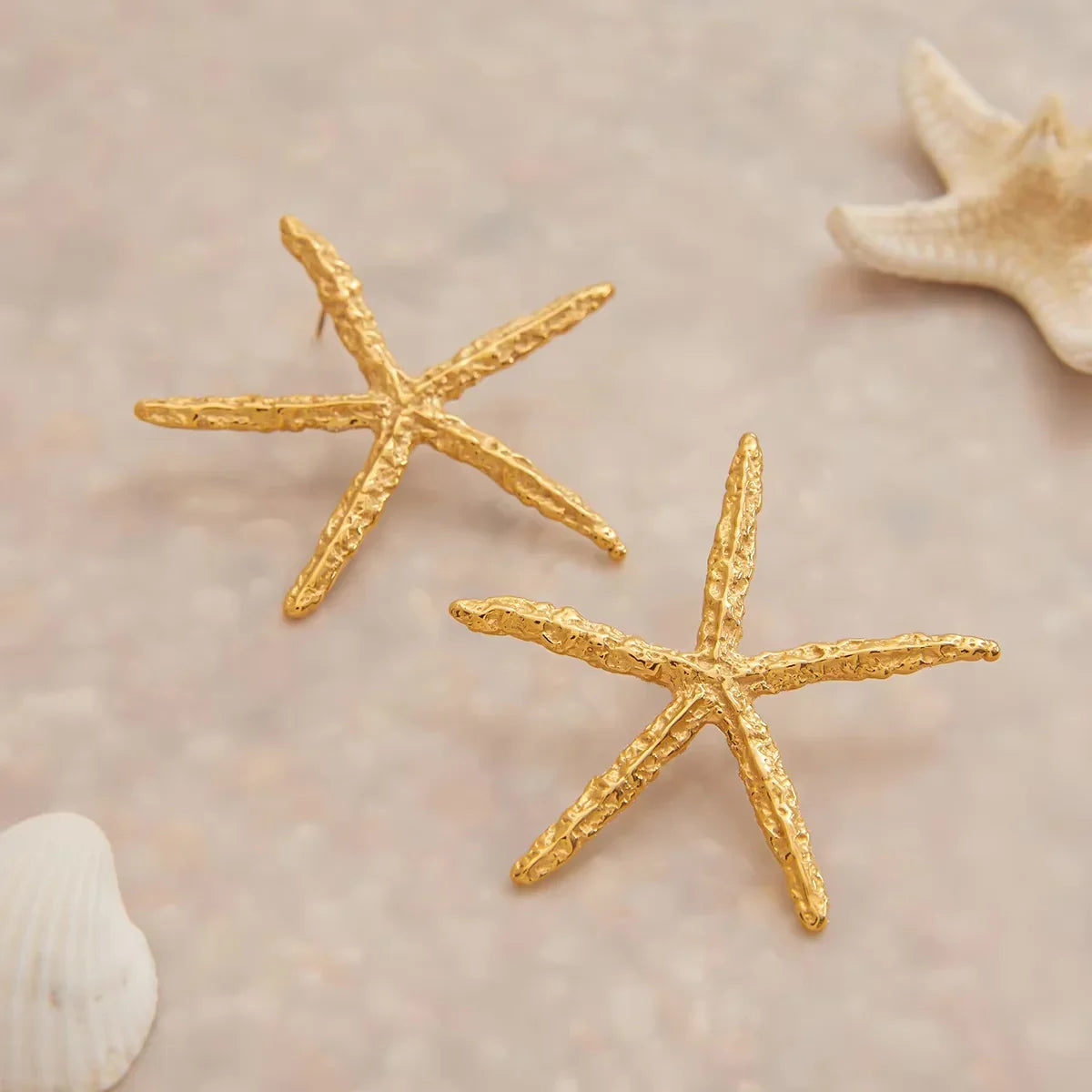 [AuraEcho]Claudia Gold Starfish Earrings