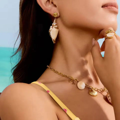 [AuraEcho]Sabrina Seashell Earrings