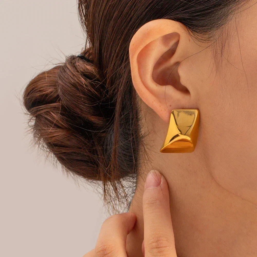 [AuraEcho]Elsie Gold Earrings
