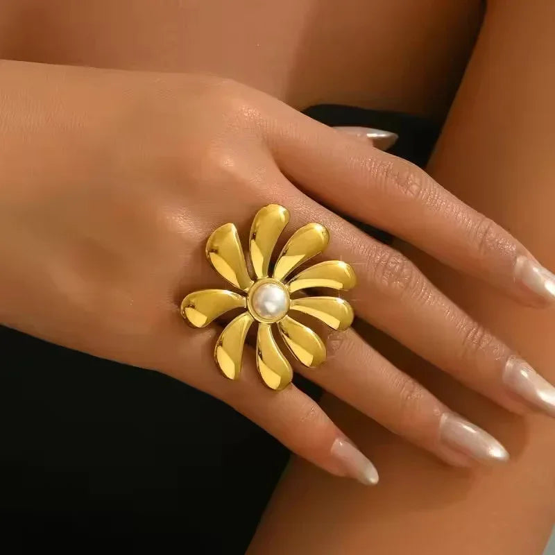 [AuraEcho]Bellemare Floral Gold Ring