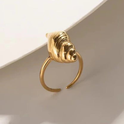 [AuraEcho]Ohana Sea Conch Gold Ring
