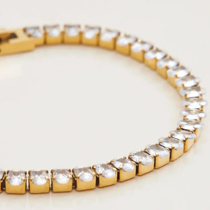[AuraEcho]Avaria Oval Cut Tennis Bracelet