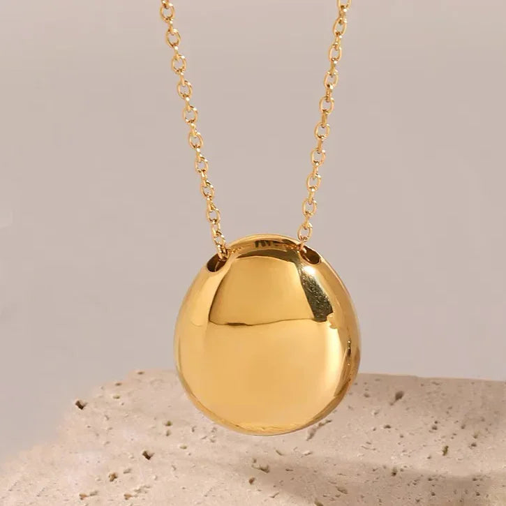 [AuraEcho]Claribel Gold Dome Necklace