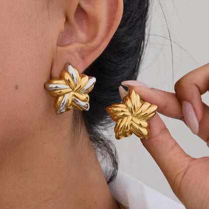 [AuraEcho]Thymes Gold Star Earrings