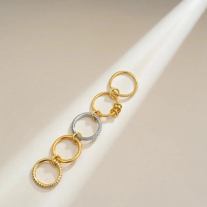 [AuraEcho]Blaise Stacked Diamond Ring