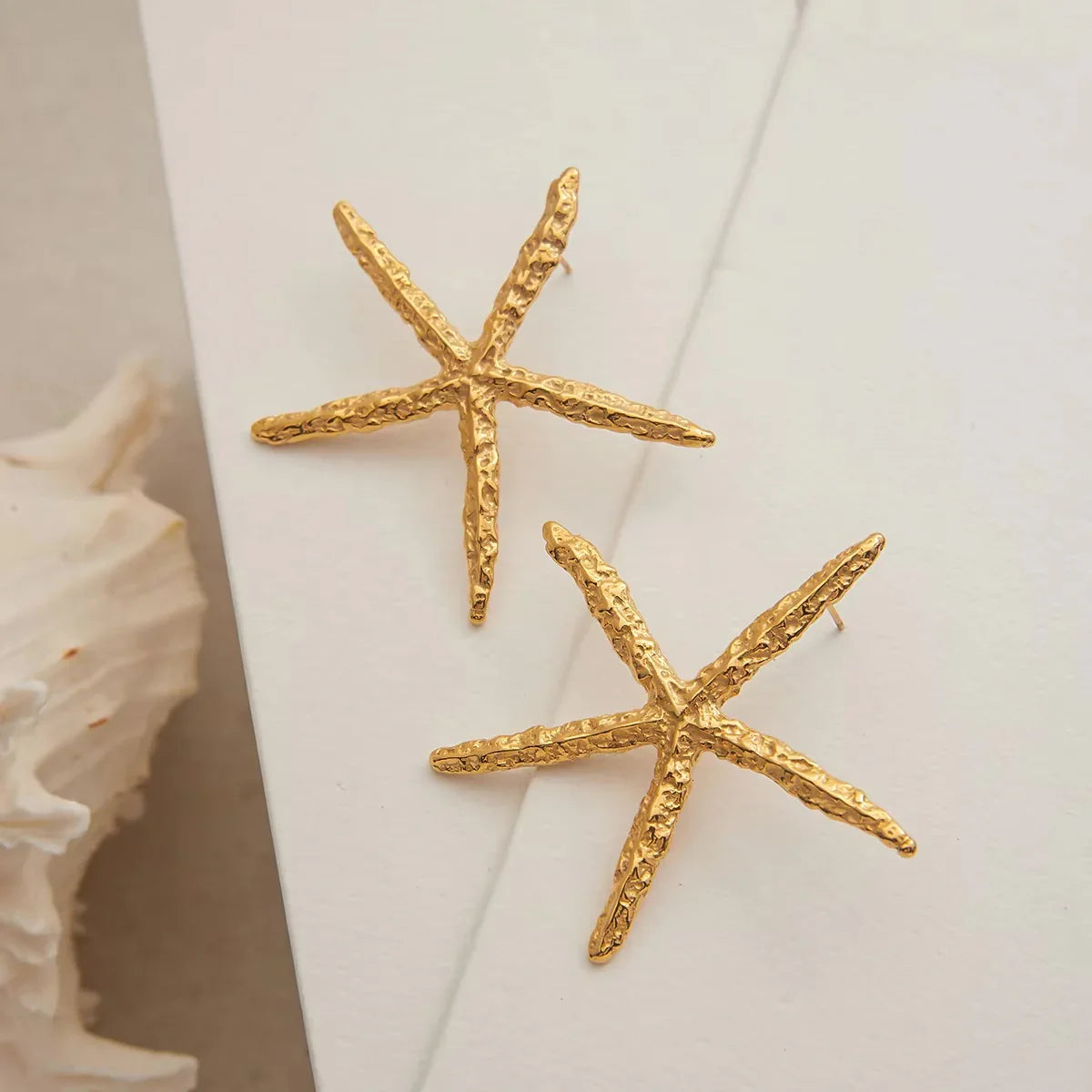 [AuraEcho]Claudia Gold Starfish Earrings