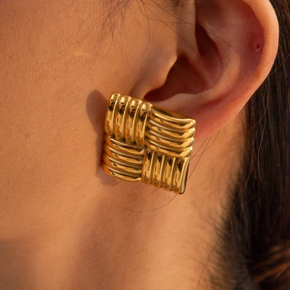 [AuraEcho]Cindy Gold Earrings